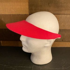 Vintage 1970s Pink And White Visor Cap Unbranded.‎